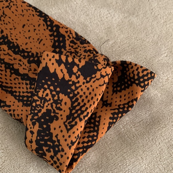 Very lovely rust colored python print dress by Zara. - Picture 2 of 5